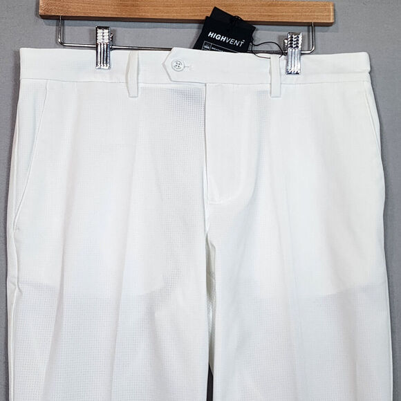 J Lindeberg Men's Vent Golf Pant 30x32‎ White NEW NWT - Picture 2 of 7
